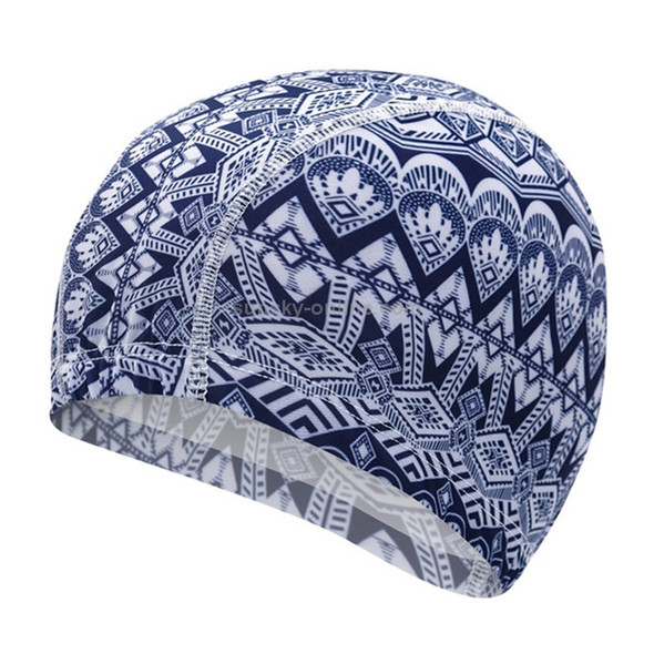 Comfortable Cloth Swimming Cap for Men and Women(Blue-22)