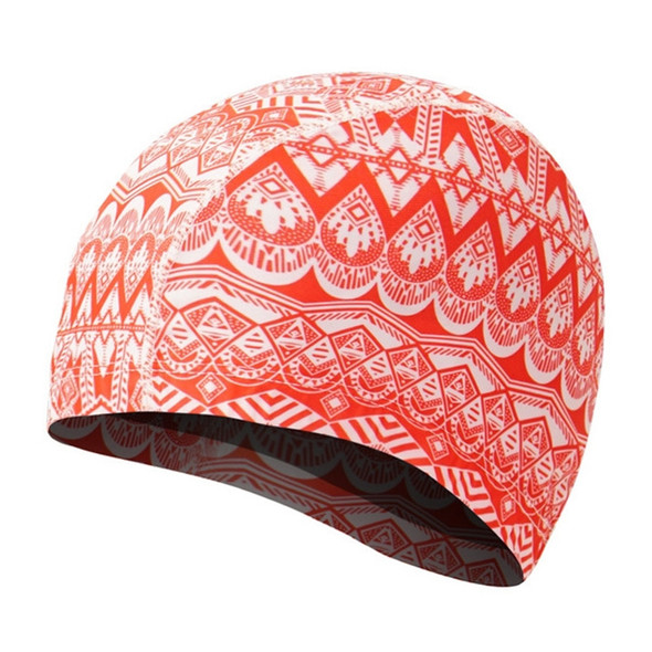 Comfortable Cloth Swimming Cap for Men and Women(Red-21)