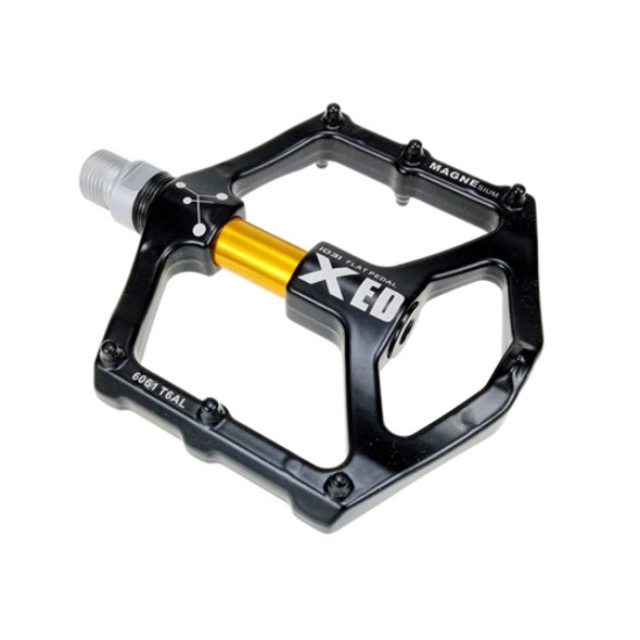 SHANMASHI 1031 Magnesium Alloy Pedal Non-slip Comfortable Bicycle Folding Pedal(Gold)