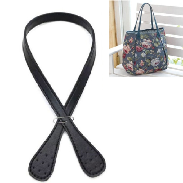 2 PCS Handbag PU Bag Strap Bag Accessories(Black)