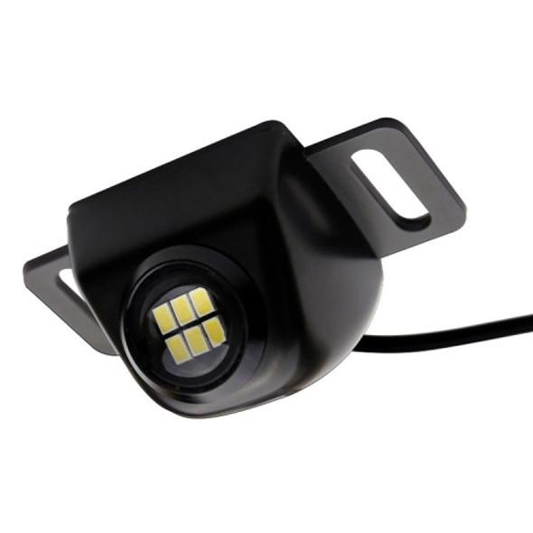 Car LED Electric Eye Reversing Light External Bulb Modified License Plate Auxiliary Light(Black)