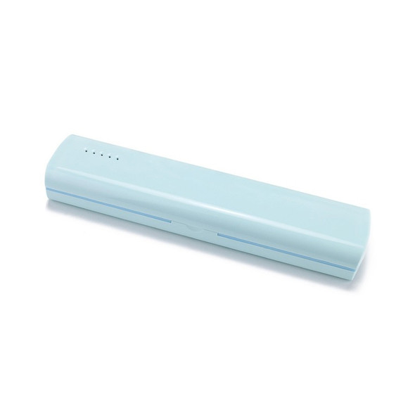 Ultraviolet Travel Toothbrush Sterilization Box Battery / USB Plug-in Dual-use(Blue)