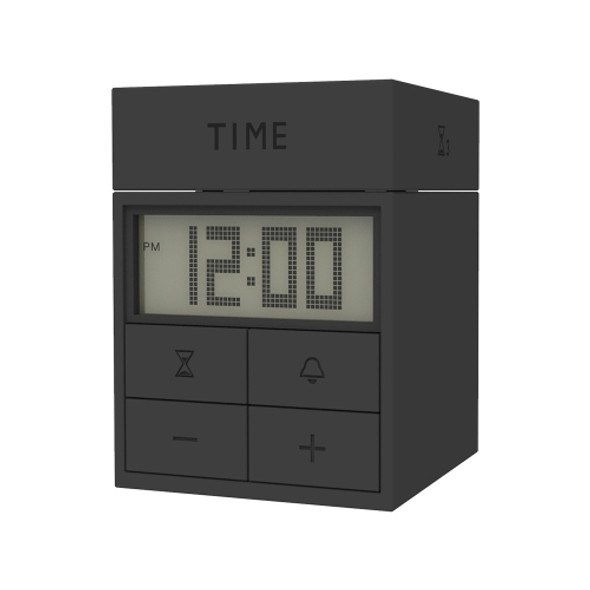 Rotating Magic Box Kitchen Timer Children Learning Time Manager Alarm Clock(Black)