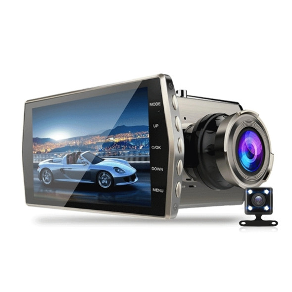 4 inch Car HD 1080P Dual Recording Driving Recorder DVR Support Parking Monitoring / Loop Recording