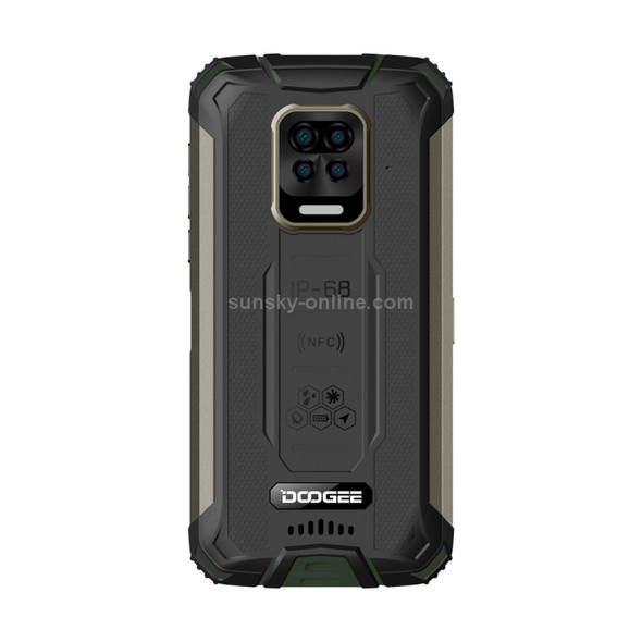 [HK Warehouse] DOOGEE S59, 4GB+64GB, Quad Back Cameras,10050mAh Battery, Face ID & Side-mounted Fingerprint Identification, 5.71 inch Water-drop Screen Android 10.0 Helio A25 Octa Core up to 1.8GHz, Network: 4G, OTG, Dual SIM (Green)
