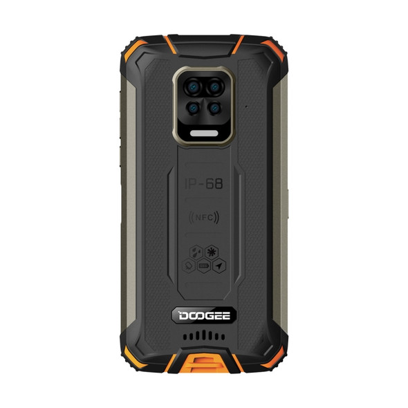 [HK Warehouse] DOOGEE S59, 4GB+64GB, Quad Back Cameras,10050mAh Battery, Face ID & Side-mounted Fingerprint Identification, 5.71 inch Water-drop Screen Android 10.0 Helio A25 Octa Core up to 1.8GHz, Network: 4G, OTG, Dual SIM(Orange)