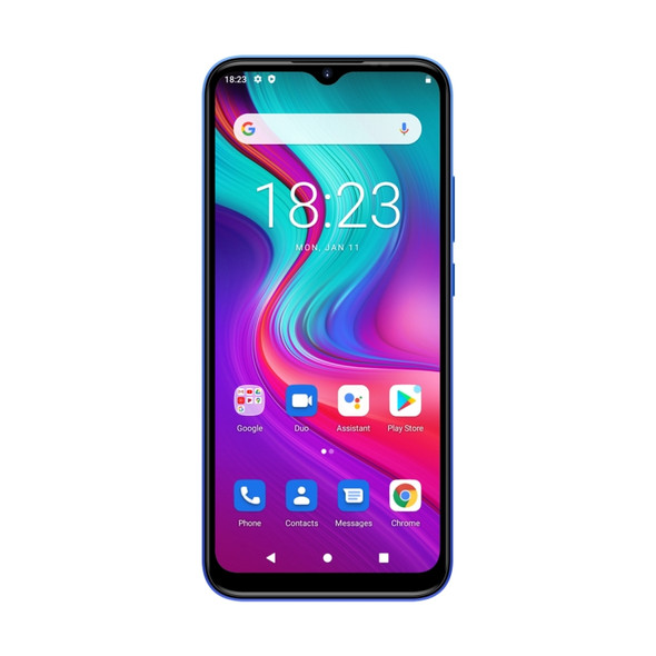[HK Warehouse] DOOGEE X96 Pro, 4GB+64GB, Quad Back Cameras, 5400mAh Battery, Rear-mounted Fingerprint Identification, 6.52 inch Water-drop Screen Android 11.0 SC9863A OCTA-Core up to 1.6GHz, Network: 4G, OTG, Dual SIM (Blue)