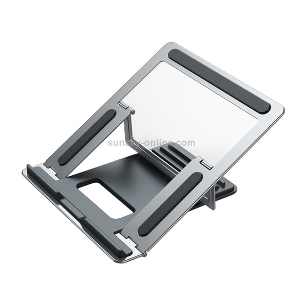 CCT8 Portable Adjustable Aluminum Alloy Desktop Holder Bracket for Laptop Notebook (Silver)