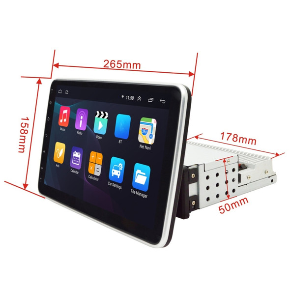 10.1 inch Android Navigation Single Spindle Car Machine Horizontal And Vertical Screen 360 Degree Rotating Car Navigation Integrated Machine WiFi 2G+32G