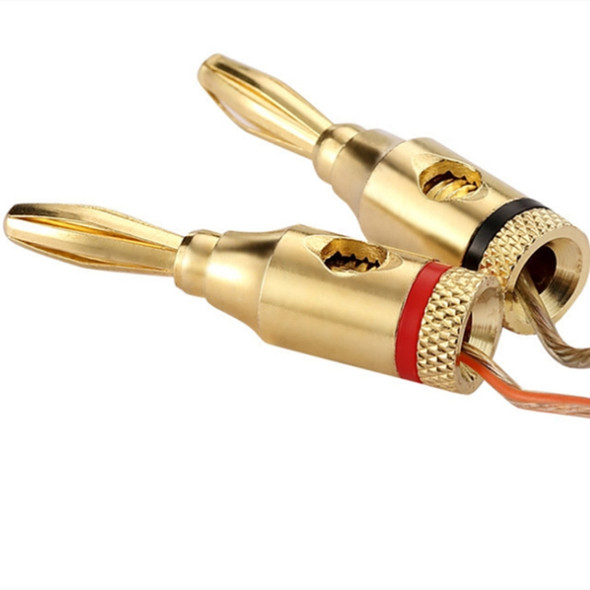 20 PCS 4mm Gold-Plated Banana Head Audio Plug Socket Speaker Cable Connector