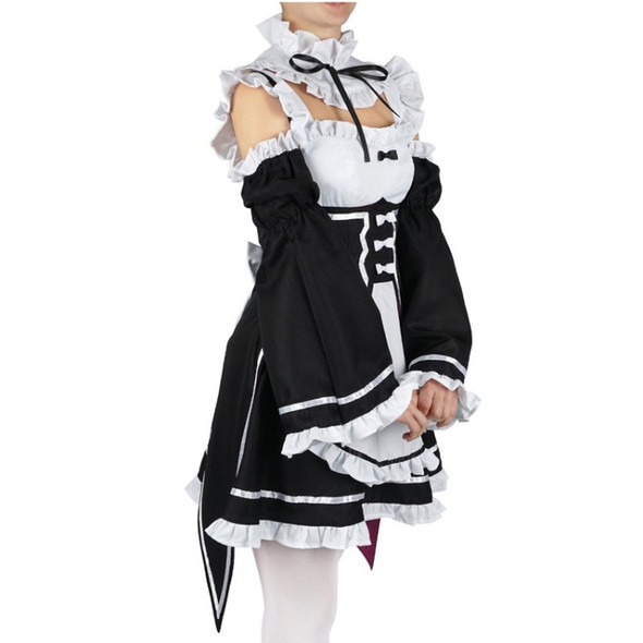 Cosplay Maid Outfit Life Clothes (Color:White Size:S)