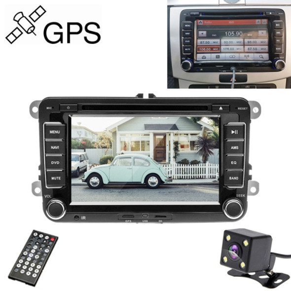 K0212 HD 7 inch Car Rear View Mirror Monitor Camera DVD Player GPS Navigation Player Stereo Radio for Volkswagen, Japan Map