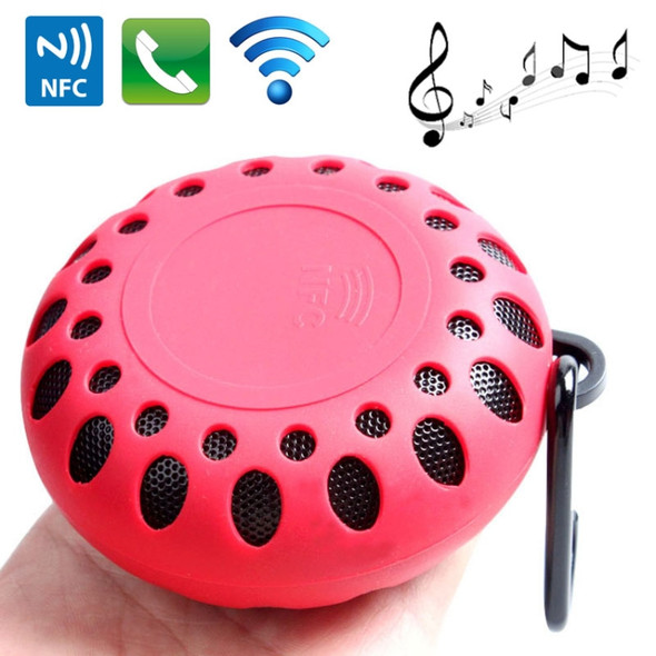 BTS-25OK Outdoor Sports Portable Waterproof Bluetooth Speaker with Hang Buckle, Hands-free Call, NFC Function, BTS-25OK(Red)