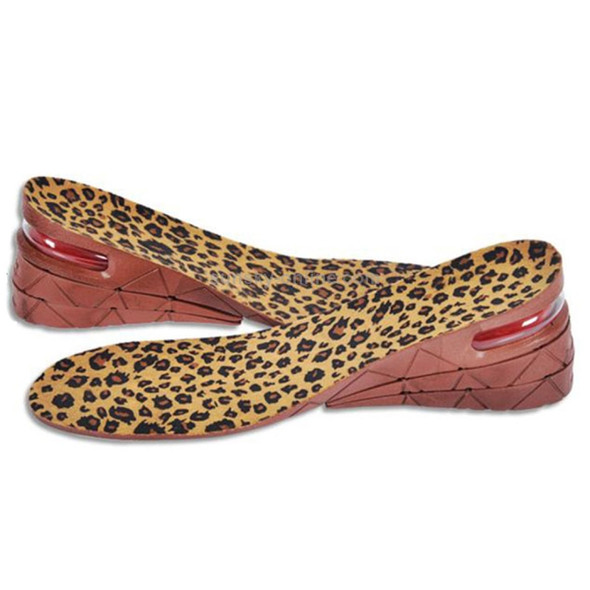 3-Layer Men Shoe Air Cushion Increase Insoles (Leopard Print)