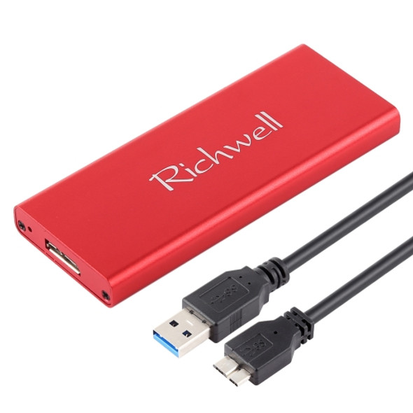 Richwell SSD R16-SSD-120GB 120GB 2.5 inch USB3.0 to NGFF(M.2) Interface Mobile Hard Disk Drive(Red)