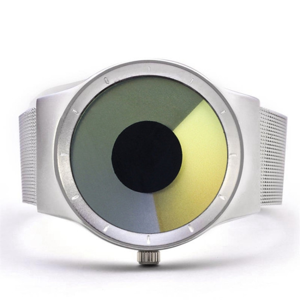 2 PCS Creative Swirl Design Luminous Watch withouPointer(Yellow)