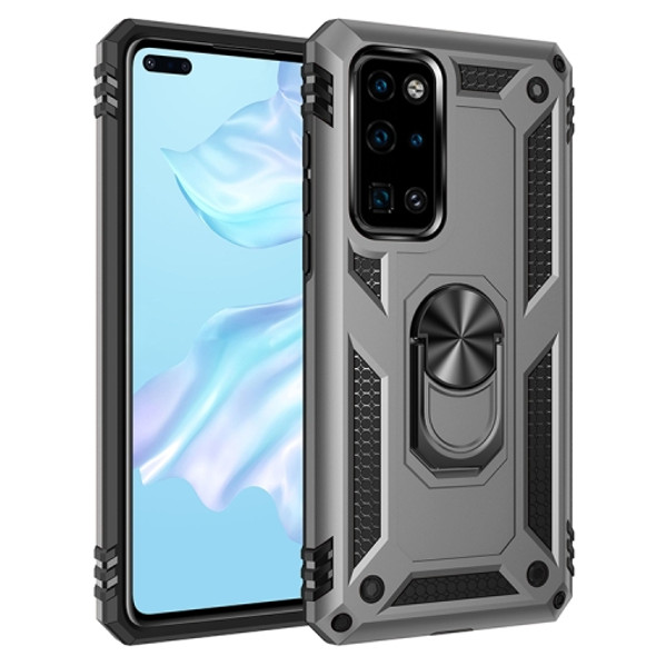 For Huawei P40 Shockproof TPU + PC Protective Case with 360 Degree Rotating Holder