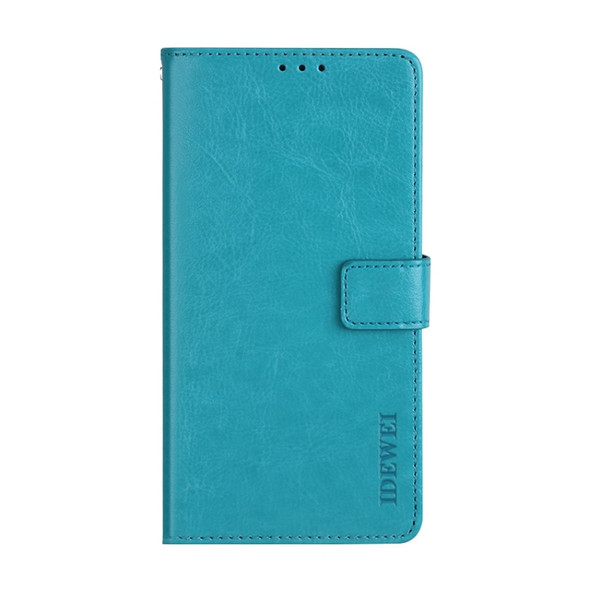 For Huawei P40 idewei Crazy Horse Texture Horizontal Flip Leather Case with Holder & Card Slots & Wallet(Sky Blue)