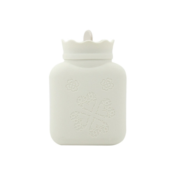 Silica Gel Water Bag Round Square Warm Water Bag(White)