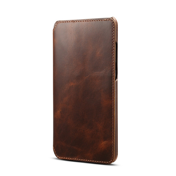 Oil Wax Cowhide Horizontal Flip Leather Case for Huawei Mate 20, with Card Slots & Wallet