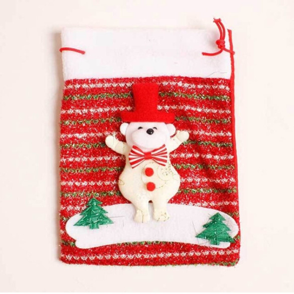 2 PCS Christmas Thick Non-woven Gift Bag(Bear)