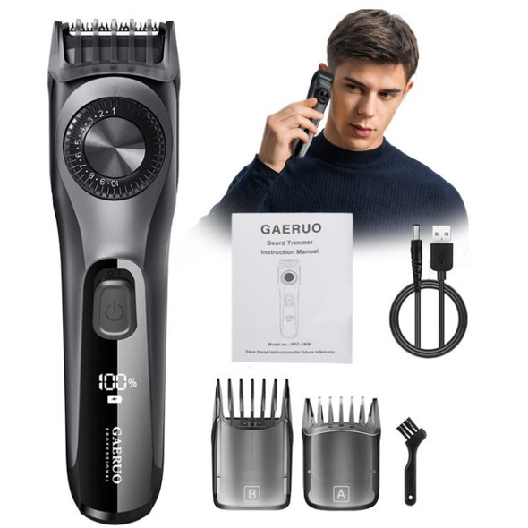 GAUREO Men Blade Trimming Hair Clipper LCD Digital Display Electric Clipper