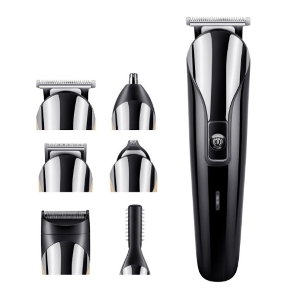 SHINON 6 In 1 Multifunctional Electric Hair Clipper Set(USB (Black))