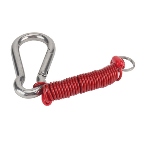 RV Trailer Spring Safety Rope Breakaway Cable, Safety Buckle Size:M10 x 100mm(Red)