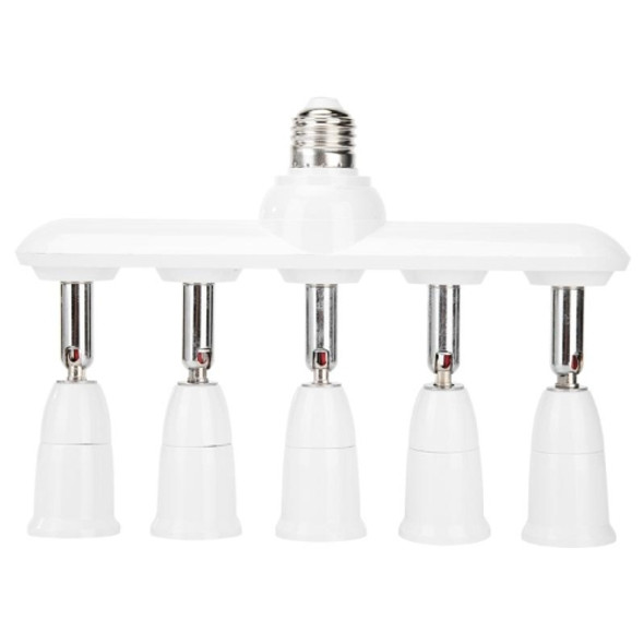 1 to 5 E27 to E27 Socket Distributor Adjustable Converter E27 LED Bulb Holder(5 in 1)