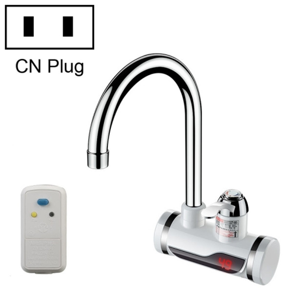 Kitchen Instant Electric Hot Water Faucet Hot & Cold Water Heater EU Plug Specification: Digital Leakage Protection Side Water Inlet