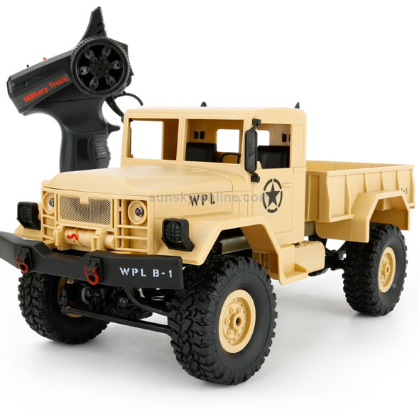 WPL  B-14 1:16 Mini 2.4G 4WD RC Crawler Off Road Car with Light RTR(Yellow)
