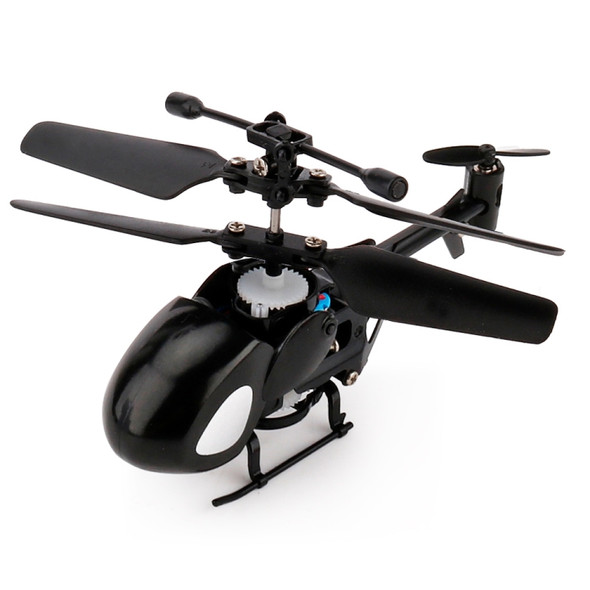 QINSONG QS5012 2CH Infrared Mini RC Helicopter, Size: 9cm x 5cm x 2cm(Black)