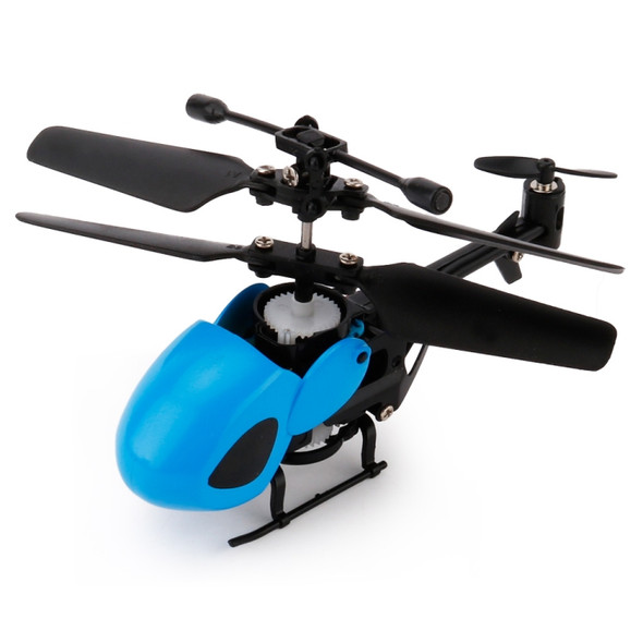 QINSONG QS5012 2CH Infrared Mini RC Helicopter, Size: 9cm x 5cm x 2cm(Blue)