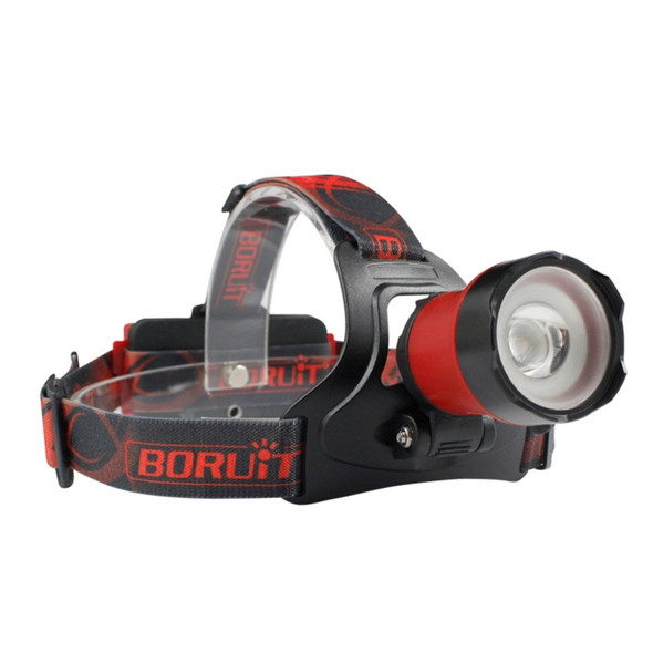 BORUIT XM-L2 USB Charging Strong Light Zoom Push Handle Focusing Fishing Headlight(Headlight)