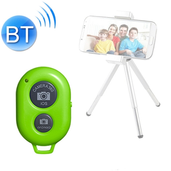 4 PCS Wireless Bluetooth Remote Control Selfie Selfie Stick Live Broadcast Video Controller(Green)