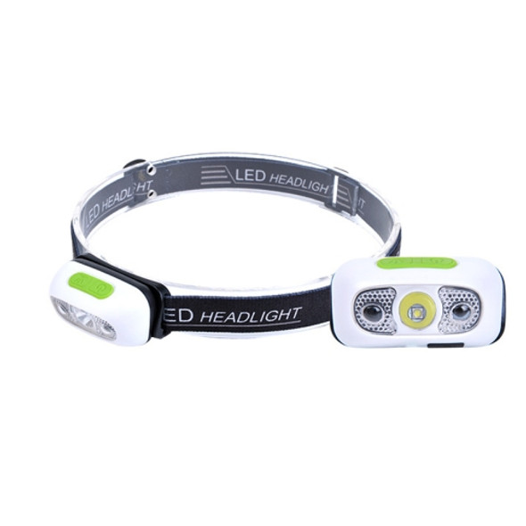 Smart Sensor Outdoor USB Headlight LED Portable Strong Light Night Running Headlight, Colour: White 5W 140LM