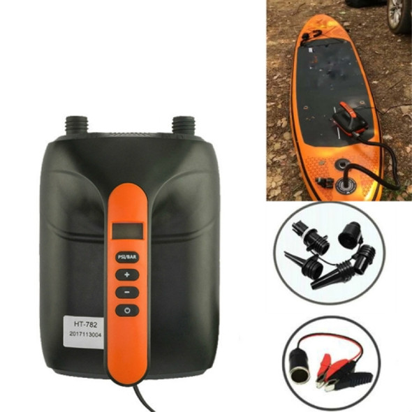 SUP Surf Paddle Board Canoe Inflatable Boat Car High Pressure Electric Air Pump, Specification:782High-pressure Pump+Battery Folder