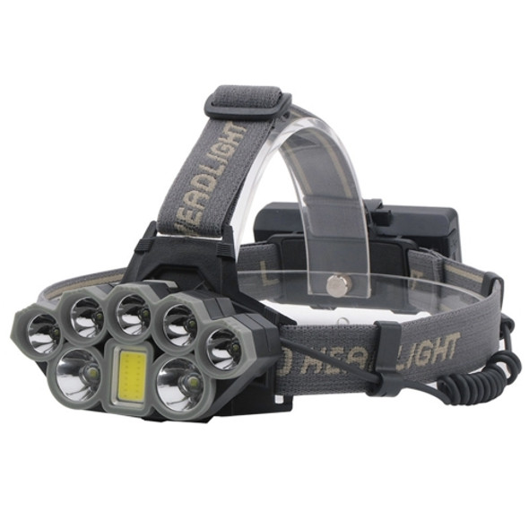 YWXLight 8 LEDs USB Rechargeable Outdoor Lighting Strong Light Night Fishing Headlight