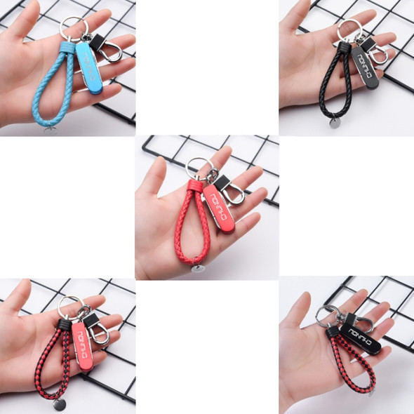 CHUNOU Multifunctional Stainless Steel Folding Nail Clipper Metal Keychain, Colour: Red Rope Button+Pendant