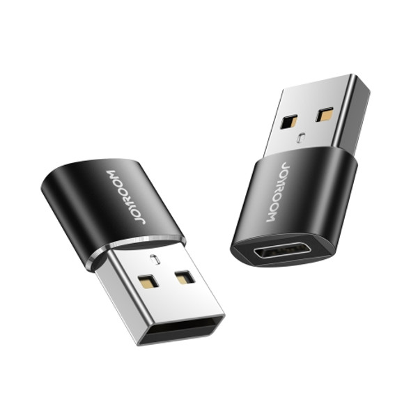 JOYROOM S-H152 3A USB Male to USB-C / Type-C Female OTG Adapter(Black)