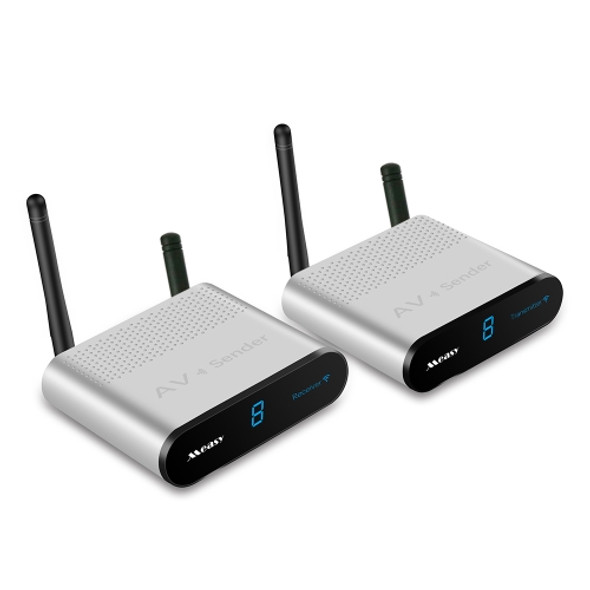 Measy AV230-2 2.4GHz Set-top Box Wireless Audio / Video Transmitter + 2 Receiver, Transmission Distance: 300m, UK Plug