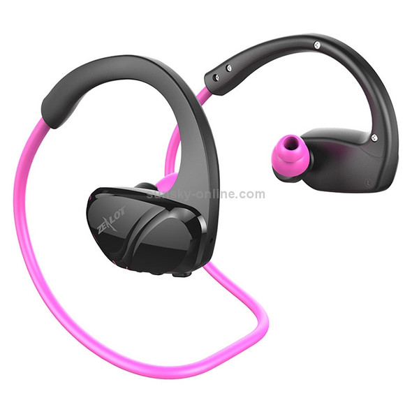 ZEALOT H8 CVC6.0 Noise Reduction Neck-mounted Sports Waterproof Bluetooth Earphone, Support Call & APP Control (Pink)