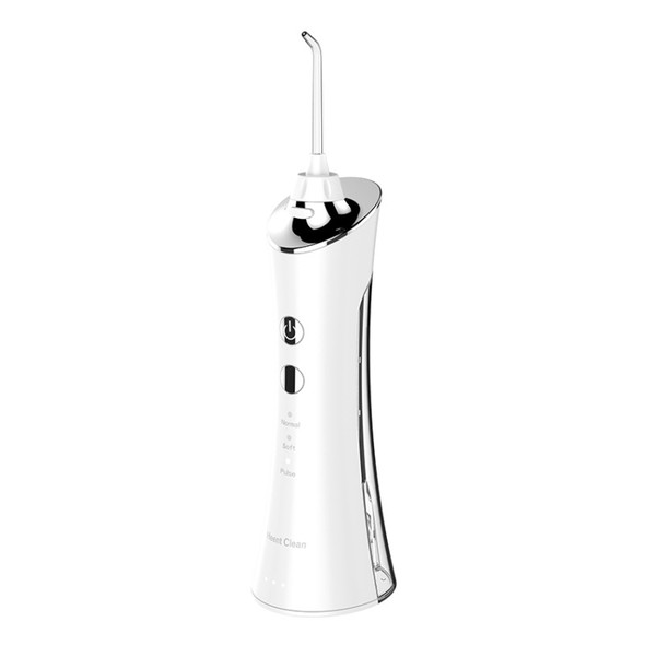 Electric Tooth Punch Dental Scaler Water Floss Household Portable Oral Cleaning Machine(White)