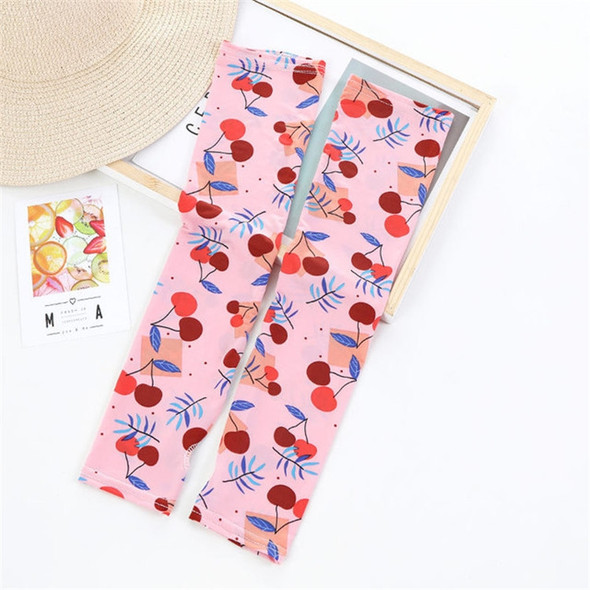 Summer Cute Driving Sunscreen Ice Silk Sleeves for Female, Size:One Size(Cherry)