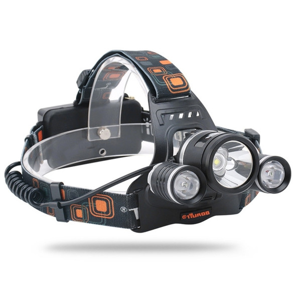 BORUIT 5000LM High-power Strong Light USB Rechargeable Flashlight Outdoor Fishing Headlight (Headlamp)