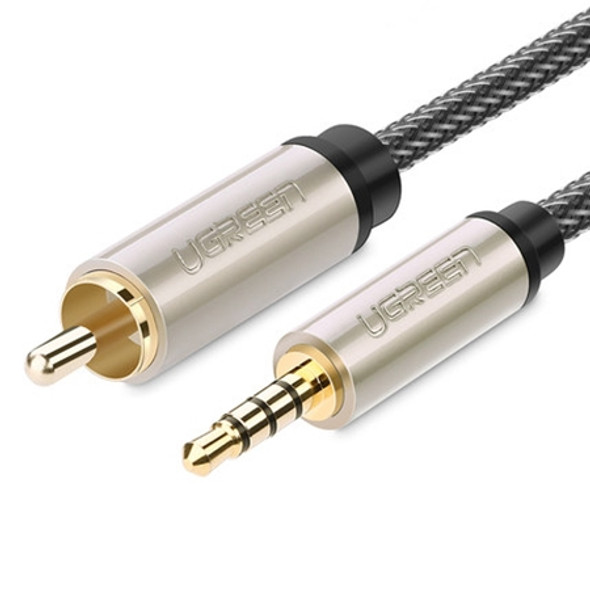 UGREEN 3.5mm to RCA Audio Cable Xiaomi Mi 1/2 TV Digital SPDIF Cable, Length: 1m (Black)