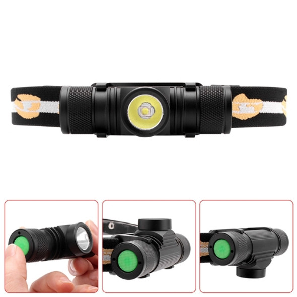 YWXLight L2 6500K 1000LM USB Rechargeable Aluminum Alloy Waterproof Strong Light LED Headlamp (Headlamp+USB Cable)