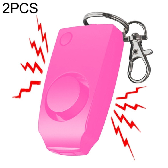 2 PCS Women Personal Safety Protection Alarm Emergency Alarm For The Elderly & Children(Pink)