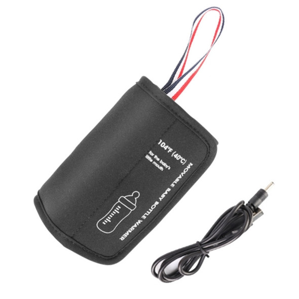 USB Warm Milk Constant Temperature Car Heat Cup Multifunctional Portable Bottle Bag(Black DC + USB Interface)