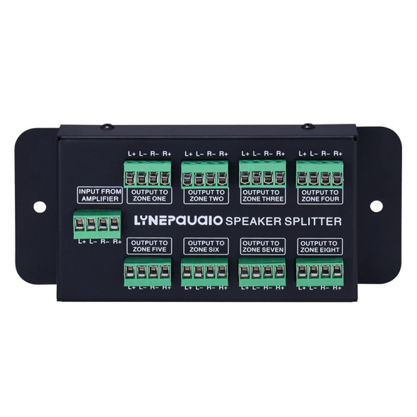 1 In 8 Out Amplifier And Sound Speaker Distributor, 8-Area Sound Source, Signal Distribution Panel, Audio Input, 300W Per Channel